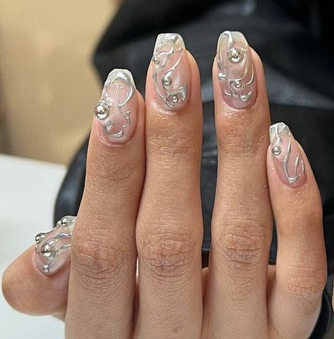 #nails 3d jelly nails Aespacore Nails, Jelly Nail, Grunge Nails, Nail Ring, Soft Nails, Jelly Nails, Minimalist Nails, Dream Nails, Fire Nails