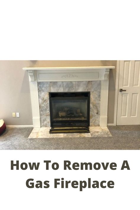 Change Gas Fireplace To Electric, Remodel Gas Fireplace, Gas To Electric Fireplace, Removing Gas Fireplace, Remove Fireplace Insert, How To Remove A Fireplace, Diy Fireplace Surround For Gas Insert, Convert Gas Fireplace To Electric, Remove Fireplace Before And After