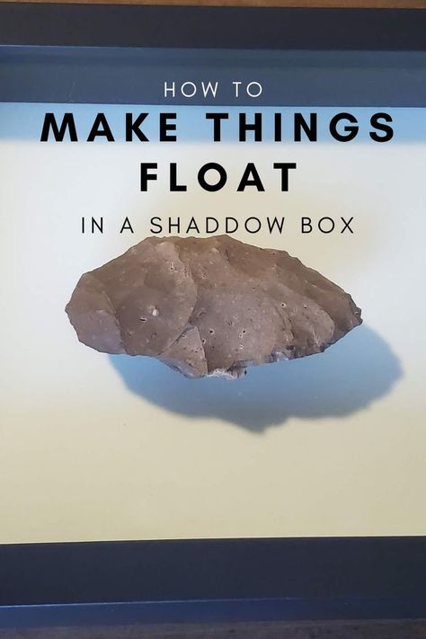 shaddow box, float, special effects, arrowheads, artifacts Artifact Display Ideas, How To Display Arrowheads On The Wall, Diy Rock Collection Storage, Arrowhead Collection Display, How To Display Fossils, Display Arrowheads Ideas, Arrowhead Display Ideas Diy, Rock Shadow Box Ideas, Arrow Head Display Ideas