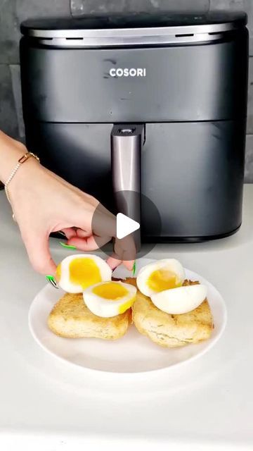 Airfryer Recipes Videos, Cosori Air Fryer Recipes, Air Fryer Cosori, Double Air Fryer, Air Fryer Recipes Videos, Cosori Air Fryer, Boil Eggs, Airfryer Recipes, Soft Boiled Eggs