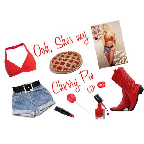 Cherry Pie C Sharp, Red Cowgirl Boots, 80s Inspired Outfits, Character Wardrobe, Clothing Aesthetic, Orlebar Brown, Movies Outfit, Cherry Pie, Indie Outfits