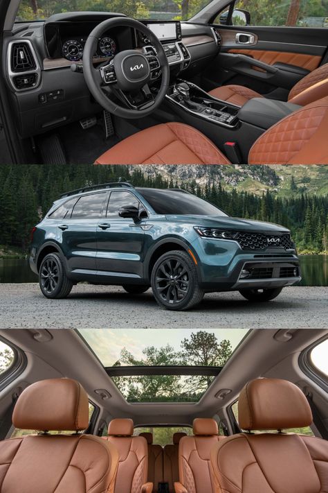 Ad for 2022 Kia Sorento #suv Kos, Kia Sorento 2023 Interior, Kia Truck, Kia Sorento 2023, 2022 Kia Sorento, Kia Sorento Interior, X5 Interior, Carros Kia, Family Truck