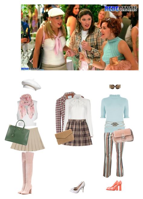 "Karen, Lisa and Tori - White Chicks" by everysimpleplan ❤ liked on Polyvore featuring Prada, Wrangler, Oasis, Topshop, Dolce&Gabbana, Finders Keepers, Gianvito Rossi, Parkhurst, Humble Chic and Fendi White Chicks Outfits Movie, White Chicks Outfit, White Chicks Costume, White Chicks Movie, Chick Outfit, Y2k Nostalgia, 80's Fashion, Outfits 2000s, White Chicks