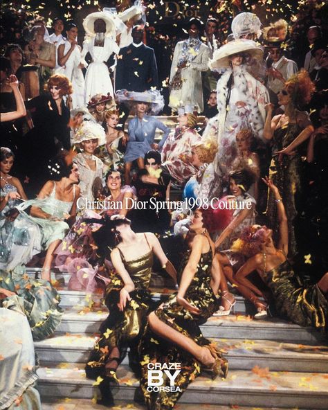 From Gucci’s solar eclipse moment to Galliano’s snow covered rooftop, here are just a few of the best 90s runway atmospheres Dior 1998, John Galliano Dior, Galliano Dior, Alexandra Shipp, Dior Collection, Cherry Wine, February 22, Masquerade Ball, John Galliano