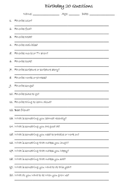 Birthday Interview Questions that stand the test of time! Preschool, elementary age, teenager, etc. Birthday Questions For Teens, Kahoot Birthday Questions, Birthday Interview For Adults, Its My Birthday Instagram Story Ideas 17, Birthday Kahoot Questions, It's My Birthday Instagram Story, Birthday Interview Questions, Birthday Interview Printable, It's My Birthday Instagram