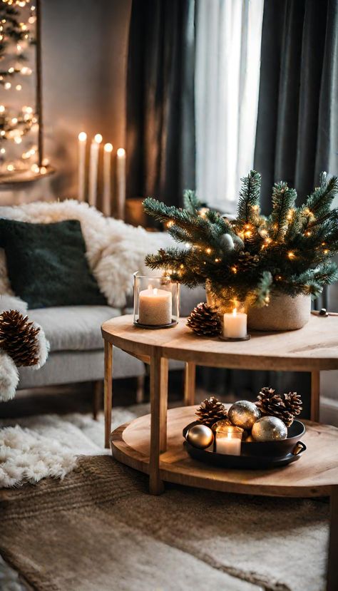 Christmas Decor Grey Living Room, Christmas Contemporary Decor, Interior Christmas Decorations, Traditional Modern Christmas Decor, Hobby Lobby Christmas Decor 2023, Entryway Table Decor Christmas, Elegant Christmas Decor Ideas For Living Room, Christmas 2023 Trends Decoration Colors, Christmas Decor Ideas 2023 Trends