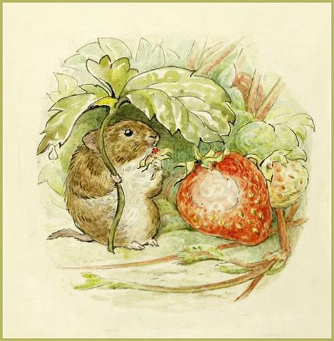 Beatrix Potter "The Tale of Johnny Town-Mouse - Timmy Will… | Flickr Miss Potter, Beatrix Potter Nursery, Beatrix Potter Illustrations, Beatrice Potter, Tale Of Peter Rabbit, Brambly Hedge, 동화 삽화, Cottagecore Art, Nursery Artwork