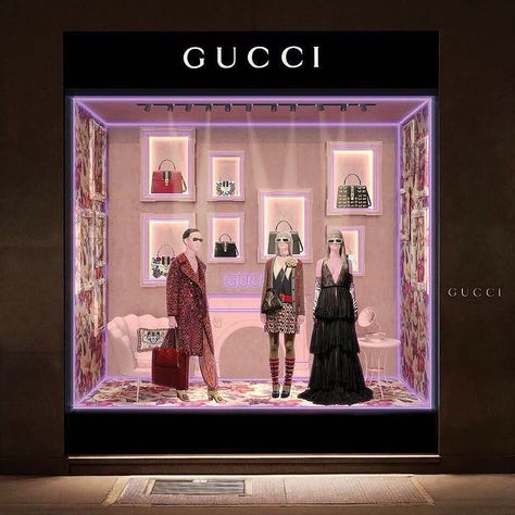 Utkan Gunerkan on Instagram: “Last year I made a display window proposal for @gucci, My take for them was “Neon inspired monochromes” with Gucci feeling that become a…” Gucci Showroom, Gucci Window Display, Visual Merchandising Displays Retail, Gucci Display, Show Window Display, Neon Installation, Window Display Ideas, Fashion Window Display, Art Galleries Design