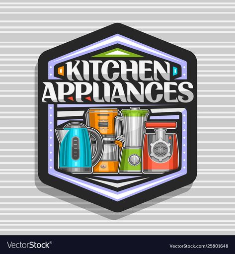 Home Appliances Logo Design, Kitchen Appliances Logo, Appliances Logo Design, Appliance Logo, Kitchen Vector, Ebay Reinstatement, Best Kitchen Appliances, Shop Name Ideas, Kitchen Appliances Design