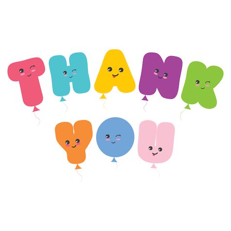 Printable Thank You Cards | Kawaii balloons Thank You Kawaii, Terima Kasih Ppt Aesthetic, Cute Thank You Stickers, Cute Thank You, Thank You Png, Thank You Drawing, Thank You Cute, Thank You Aesthetic, Thanks Aesthetic