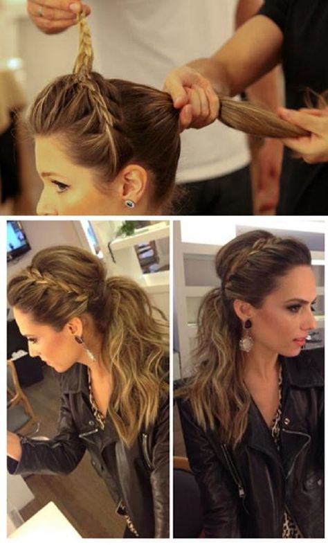 love this Tmavý Blond, Sanggul Modern, Ponytail Tutorial, Fishtail Braid, Hair Done, Hair Envy, The Salon, Great Hair, Hair Dos