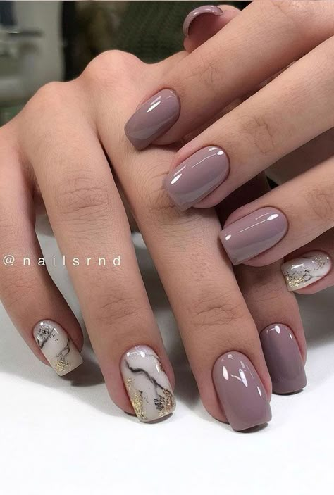 (paid link) half and half nails designs Square Gel Nails, Mauve Nails, Nagellack Trends, Square Nail Designs, Short Square Nails, Makijaż Smokey Eye, Cute Gel Nails, Thanksgiving Nails, Popular Nails