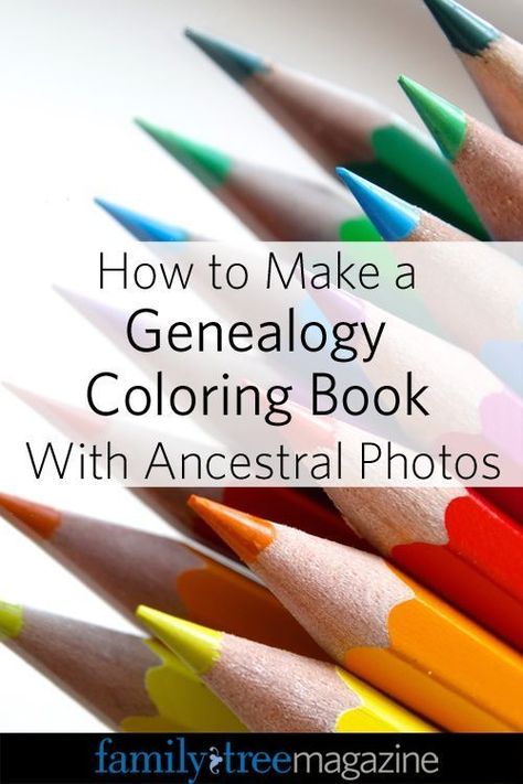 Make a Genealogy Coloring Book With Ancestral Photos Genealogy Activities, Genealogy Projects, Family History Crafts, Genealogy Crafts, Make A Family Tree, Family History Projects, Genealogy Organization, Family Tree Research, Bubble Games