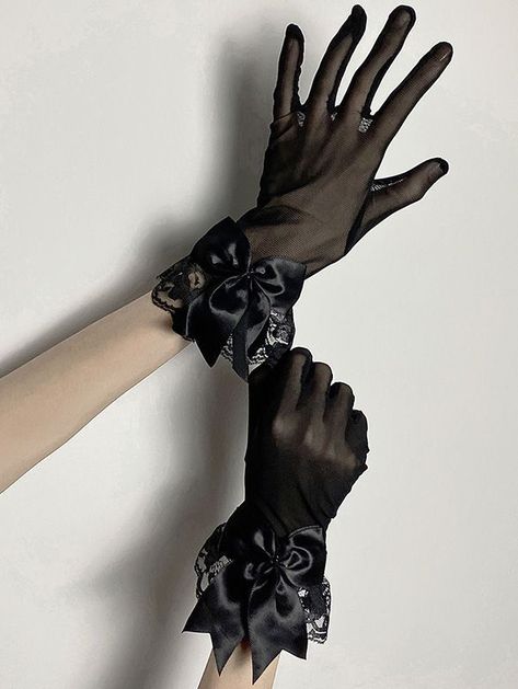 Dr Accessories, Gloves Aesthetic, Gloves Outfit, Elegant Gloves, Short Gloves, Gloves Fashion, Wedding Gloves, Scene Fashion, Gothic Aesthetic