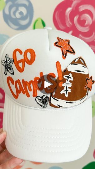 11K views · 1.2K reactions | The accessory that wins in the style department every time! 🏈 Comment and tell me - what team would your trucker hat be for? Available to purchase on our website! #truckerhatcustom #customtruckerhats #paintedhat #gamedaystyle #footballmom | The Redheaded Camel Painted Trucker Hats, Custom Trucker Hats, What Team, Painted Hats, Football Mom Shirts, Diy Hat, School Party, School Parties, Football Mom