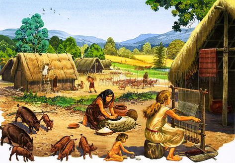 Neolithic Revolution, Neolithic Art, Geologic Time Scale, Paleolithic Era, Learn History, Human Evolution, History Images, History Projects, History Pictures