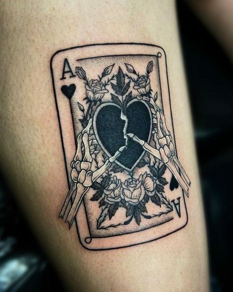 In this article, we collected meaningfully broken heart tattoos for the skin if you want to tell the world about the heartbreak experience. Check it to inspire trendy designs and ideas. Organize Patchwork, Hearts Tattoo Designs, Ace Of Hearts Tattoo, King Of Hearts Tattoo, Poker Tattoo, Ace Of Spades Tattoo, Playing Card Tattoos, Queen Of Hearts Tattoo, Spade Tattoo