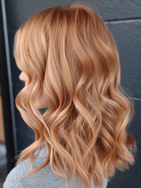 Pale Copper Blonde Hair, Blonde To Cooper Before And After, Honey Strawberry Blonde Hair Short, Brown Hair With Strawberry Blonde, Cool Strawberry Blonde Hair, Strawberry Blonde Hair Short, Strawberry Beige Blonde Hair, Blonde With Strawberry Blonde Lowlights, Dimensional Strawberry Blonde