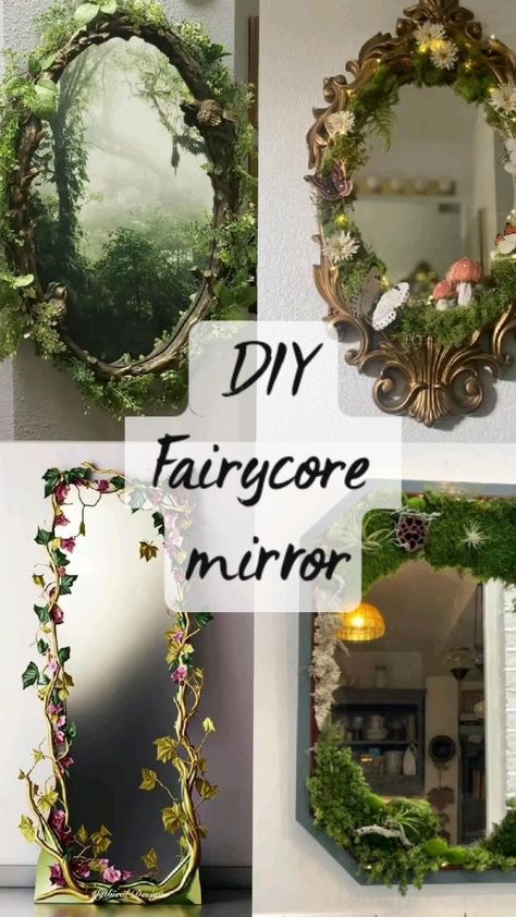 Fairy Bedroom, Fairy Room, Dream Bedroom Inspiration, Tanah Liat, Witchy Crafts, Deco Originale, Diy Fairy, Deco Floral, Dream Room Inspiration