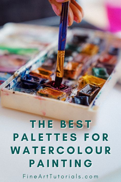 Watercolor Paints To Buy, Watercolor Color Palette Inspiration, Diy Watercolor Palette, Best Watercolor Paints, Diy Wall Art Quotes, Watercolor Palette Boxes, Watercolour Palette, Watercolor Pallet, Ceramic Palette