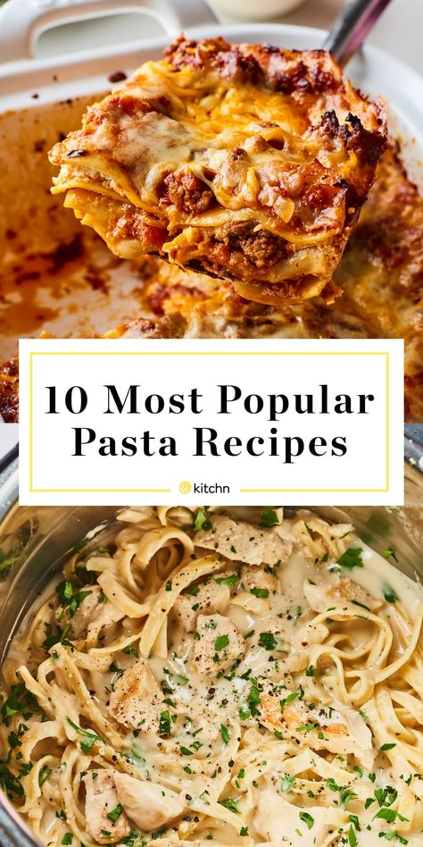 Our 10 Most Popular New Pasta Recipes of 2019 Most Popular Pasta Recipes, Great Pasta Dishes, Awesome Pasta Recipes, Main Pasta Dishes, Upscale Pasta Dishes, Award Winning Pasta Recipes, Wide Noodles Recipes, Long Pasta Recipes, Easy Unique Recipes