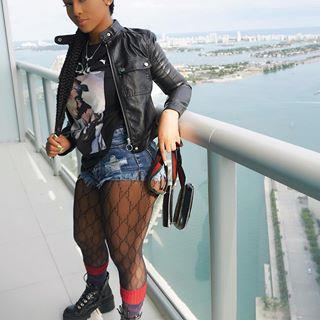 Fishnet Stockings Shorts Outfit, Romper With Fishnet Tights, Skirts And Fishnets Outfit, Shorts Stockings Outfit Boots, Leather Shorts Birthday Outfit, Shorts Romper Outfit Fall, Tights And Tshirt Outfits, Sheer Tights Outfits, Black Leather Shorts Outfit Fall