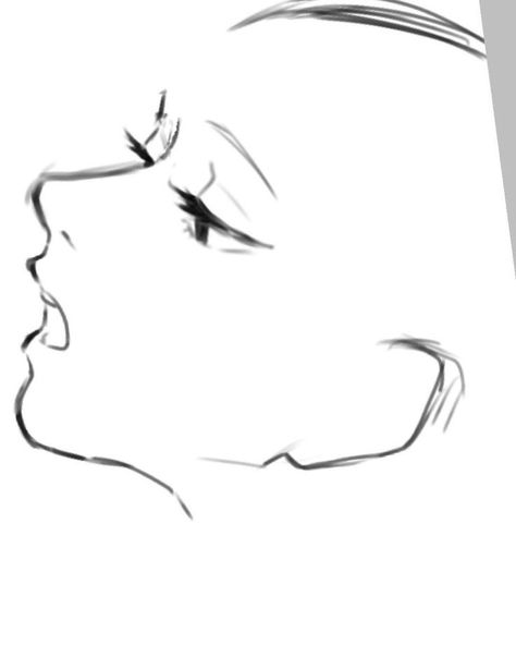 Manhwa Nose Reference, Bff Poses Drawing Reference, Side Profile Base Drawing, Manga Artstyle Reference, Oblique Right Face Drawing, Hand To Chest Pose Drawing, Face 3/4 View Drawing, Group Of 4 Poses Drawing Reference, Refrance Drawing Poses