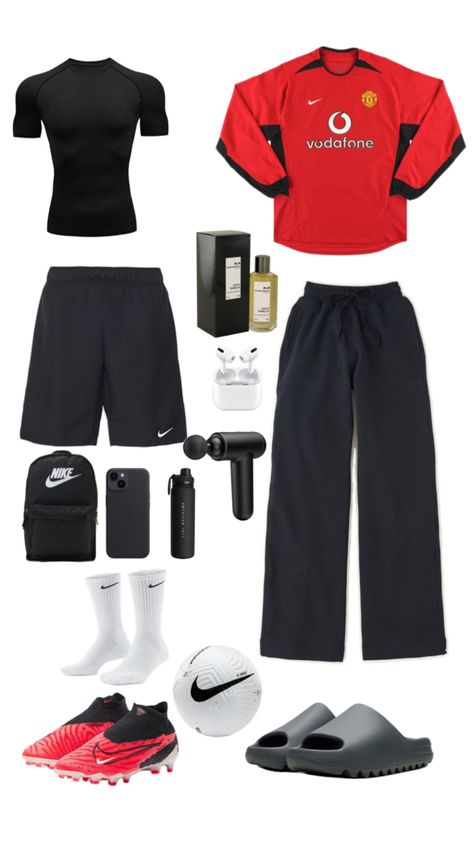 Athletic Soccer Outfits Men, Footballer Outfit, Football Outfit Men, Football Training Outfit, Soccer Aesthetic Outfit, Footballer Aesthetic, Soccer Fits, Boys Athletic Outfits, Soccer Fit