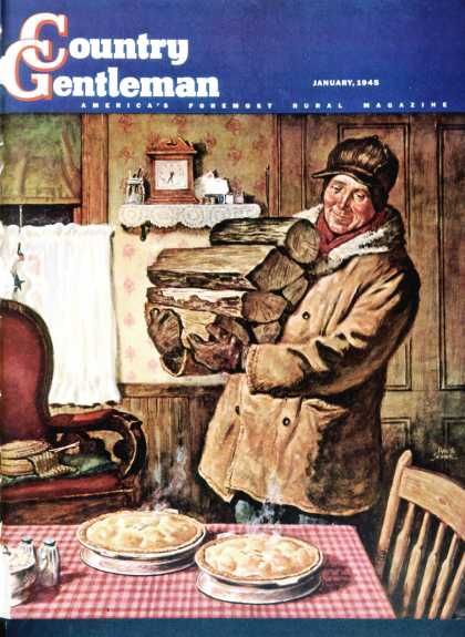 Country Gentleman - 1945-01-01: Eyeing the Pies (Amos Sewell) Norman Rockwell Art, Country Gentleman, Realistic Eye Drawing, Sugar Pie, Thanksgiving Art, Vintage Thanksgiving, Childhood Books, Norman Rockwell, Love Vintage