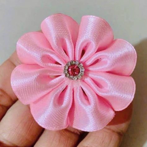 Ribbon Craft, Ribbon Flower, Ribbon Art, Ribbon Crafts, Ribbon Flowers, Satin Ribbon, Ribbon, Satin, Art