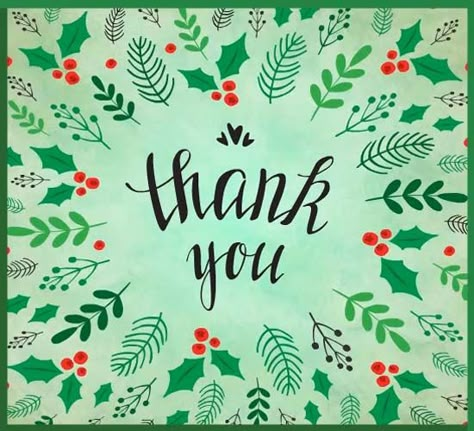 A Holiday Thank You! Free Thank You eCards, Greetings | 123 Greetings Christmas Thank You Images, Thank You Christmas Image, Thank You Christmas, Thank You Volunteers, Christmas Wishes Greetings, Thank You Ideas, Christmas Ecards, Thank You Images, Cute Thank You Cards