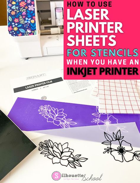 Silk Screen Printing Diy, Silhouette School Blog, Stencils Tutorials, Diy Screen Printing, Silhouette School, Stencil Printing, Silhouette Tutorials, Sign Stencils, Craft Stuff