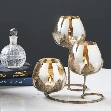 Arch Candle, Fire Candle, Glass Tealight Candle Holders, Candle Table Decorations, Arch Shape, Candle Wedding, Gold Candle Holders, Candle Safety, Crystal Candle