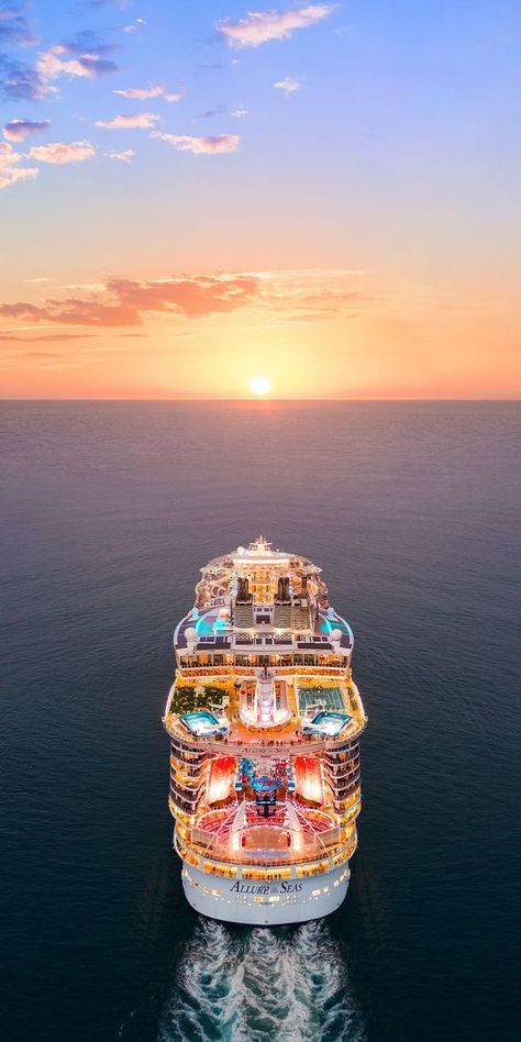 Allure of the Seas | Cruise Ships | Royal Caribbean  Cruises#YachtTravelMemoirs #SeaAdventuresRecap #SailingStories #VoyageReflections #MemoriesAtSea Notebook Background, Ship Wallpaper, Ship Aesthetic, Background Cool, Yacht Aesthetic, Allure Of The Seas, Luxury Yacht Interior, Best Yachts, Royal Caribbean Cruises