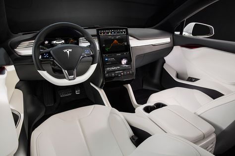 Tesla’s Model X Interior Tesla Model X Interior, Tesla Suv, Tesla X, New Car Smell, New Tesla, Luxury Car Interior, Tesla Roadster, Car Interior Design, Tesla Motors