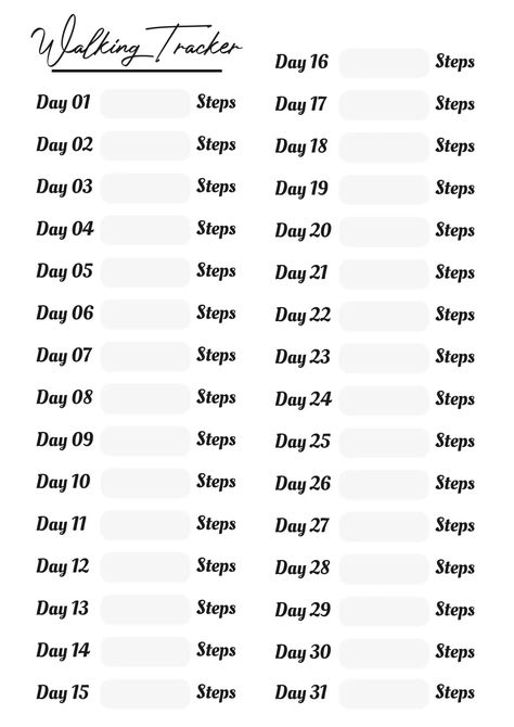 #Walking_Tracker_Printable_Free #Walking_Journal #Walking_Tracker #Walking_Exercise_Plan Walking Tracker Printable Free, Good Notes Daily Planner, Fitness Era, Walk Tracker, Walking Tracker, Walking Exercise Plan, Walking Motivation, Bullet Journal Template, Aesthetic Planners