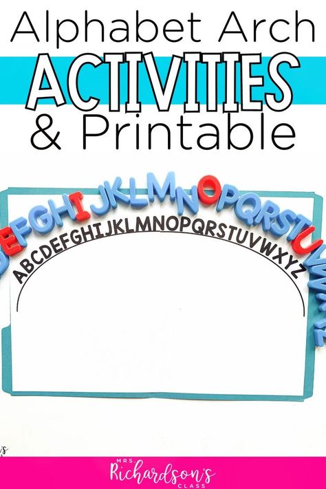 Click to snag a FREE printable alphabet arc to use in your pre-k, kindergarten, and first grade classroom. Plus, I'll share why I love using alphabet arcs and teach you how to use an alphabet arc. Come find some fun and useful alphabet arc activities to help your readers strengthen letter recognition, sequencing, and phonics skills! Alphabet Arc, Letter Sorting, Free Printable Alphabet, Alphabet Kindergarten, Small Group Reading, Independent Activities, Early Elementary Resources, Sequencing Activities, Struggling Students