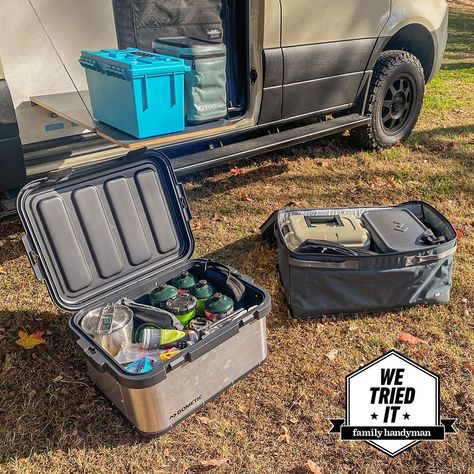 The 7 Best Camping Storage Boxes for All Your Gear, Tested by an Avid Camper Camping Box Organization, Camping Equipment Storage, Drinks Storage, Camping Gear Storage, Squeaky Floors, Building A Workbench, Roof Sheathing, Sauna Diy, Camping Box