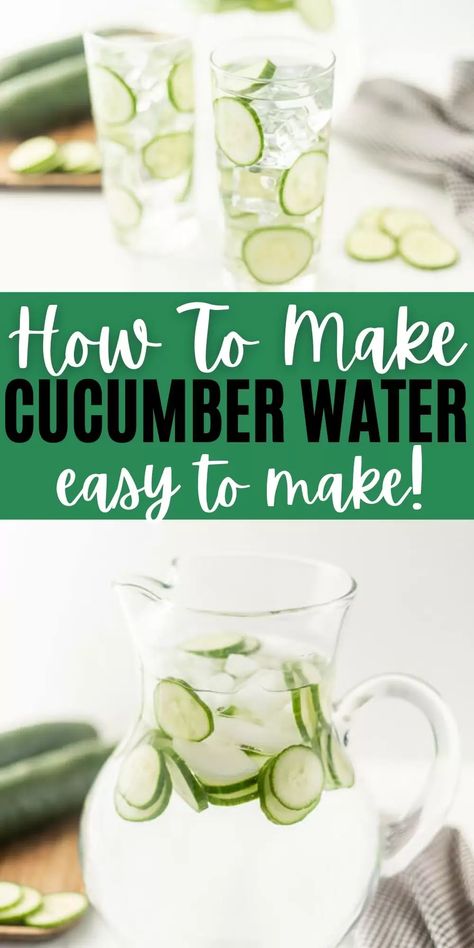 Cucumber Water Recipe, Cucumber Water Benefits, Cucumber Infused Water, Blueberry Water, Cucumber Drink, Easy Bbq Recipes, Water For Health, Cucumber Diet, Cucumber Water