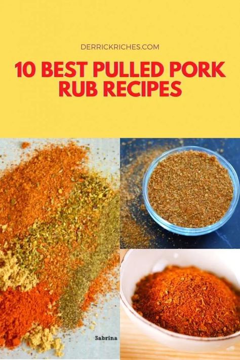 Best Pulled Pork Rubs Pulled Pork Dry Rub Recipe, Pulled Pork Spice Rub, Pulled Pork Rub Recipe, Pulled Pork Dry Rub, Pork Rubs, Pulled Pork Seasoning, Pork Rub Recipe, Pulled Pork Rub, Pork Dry Rubs