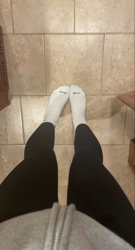 White Nike Socks Outfit, Nike Socks Women, Nike Socks Outfit, Socks Over Leggings, White Nike Socks, God Is So Good, Psalms 23, Socks Outfit, Blonde With Blue Eyes