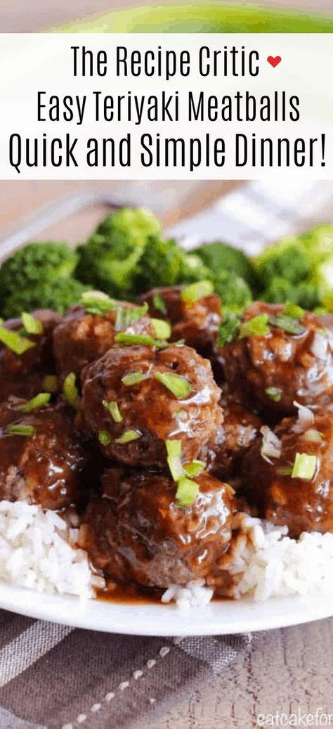 Easy Teriyaki Meatballs come together fast and make such an amazing meal with the delicious teriyaki sauce. They have a sweet and savory flavor from the teriyaki sauce coating a moist and tender meatball.  I am confident this will become a family favorite at your house like it has in mine! Hamburger Teriyaki Ground Beef, Sweet Teriyaki Meatballs, Teriyaki Meatballs Meal, Meatball Dinners Healthy, Teriyaki Beef Meatballs, Teriyaki Meatballs And Noodles, Sticky Teriyaki Meatballs, Teriyaki Meatball Stir Fry, Healthy Teriyaki Meatballs