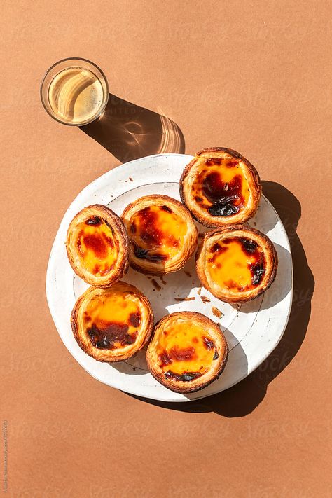 Egg Tart Aesthetic, Portuguese Tart, Egg Custard Tarts, Jeremiah 2911, Pastry Photography, Portuguese Custard Tarts, Portuguese Tarts, Costco Food, Portuguese Egg Tart