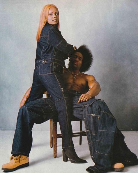 90s Couples, 2000s Photoshoot, Denim Photoshoot, Creative Photoshoot Ideas, Glam Photoshoot, Black Photography, Fun Photoshoot, Black Love Couples, Black Couples Goals