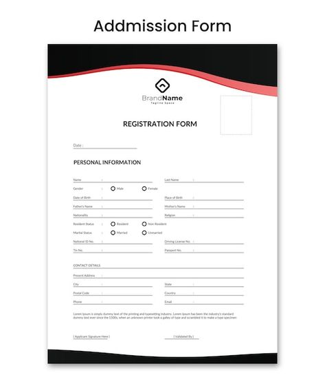 Vector admission form illustration of ap... | Premium Vector #Freepik #vector #registration-form #application-form #registration #register-form Admission Form, Registration Form, Form Design, Application Form, Premium Vector, Graphic Resources, Quick Saves, Design