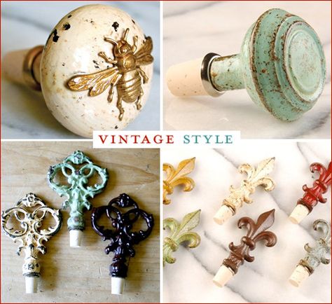 Gift Idea: Creative Wine Bottle Stoppers Wine Wedding Favors, Cork Projects, Glass Painting Designs, Wine Cork Crafts, Altered Bottles, Cork Crafts, Vintage Bottle, Diy Bottle, Wine Bottle Stoppers