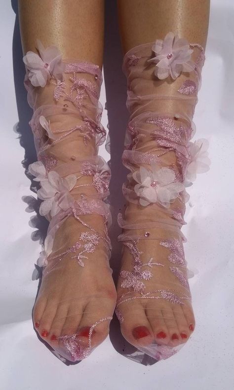 e1314fc026da60d837353d20aefaf054desc53046855ri Mesh Socks Outfit Ideas, Fairy Socks, Crystal Socks, Transparent Socks, Sparkle Tights, Tulle Socks, Sparkle Socks, Glitter Socks, Cute Tights