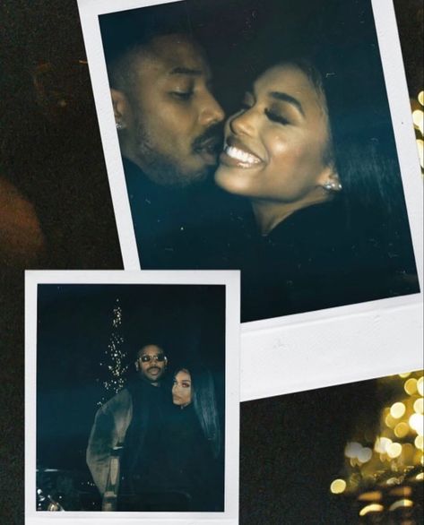 Image Couple, Couple Romantic, Black Relationship Goals, Lori Harvey, Michael B Jordan, Black Love Couples, Couples Vibe, Black Couples Goals, Polaroid Pictures