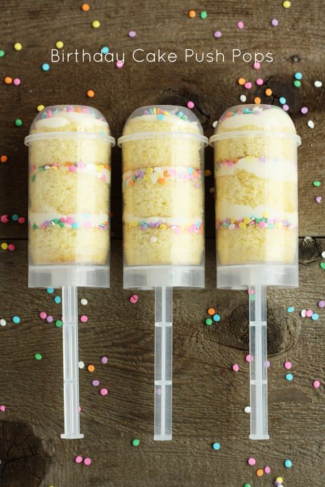 Push Pops Recipes, Push Pop Desserts, Push Cake, Push Up Pops, Cake Push Pops, Cakes For Sale, Up Cake, Torte Cupcake, Push Pops