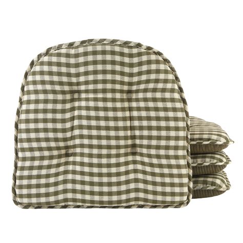 Transform your Chairs into a Stylish and Comfy Piece of Furniture with The Gingham Dining Chair Cushion Set. Indoor Chair Cushions, Dining Chair Pads, Kitchen Seating, Tufted Chair, Indoor Chairs, Chair Seat Cushion, Dining Chair Cushions, Chair Cushion, The Design Files